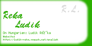 reka ludik business card